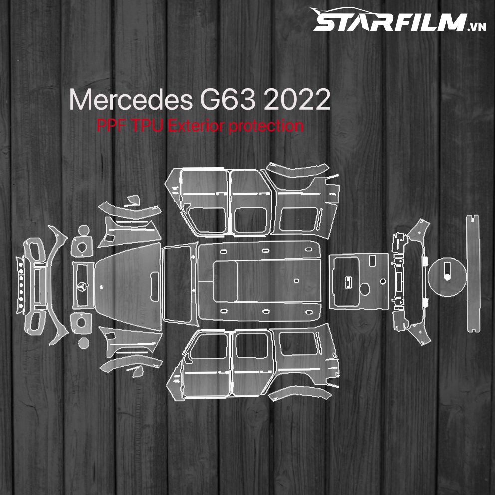 Mercedes G63 2022 PPF bảo vệ chống xước full xe STARFILM