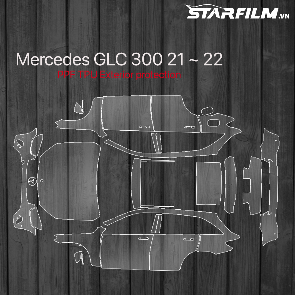 Mercedes GLC 300 PPF bảo vệ chống xước full xe STARFILM