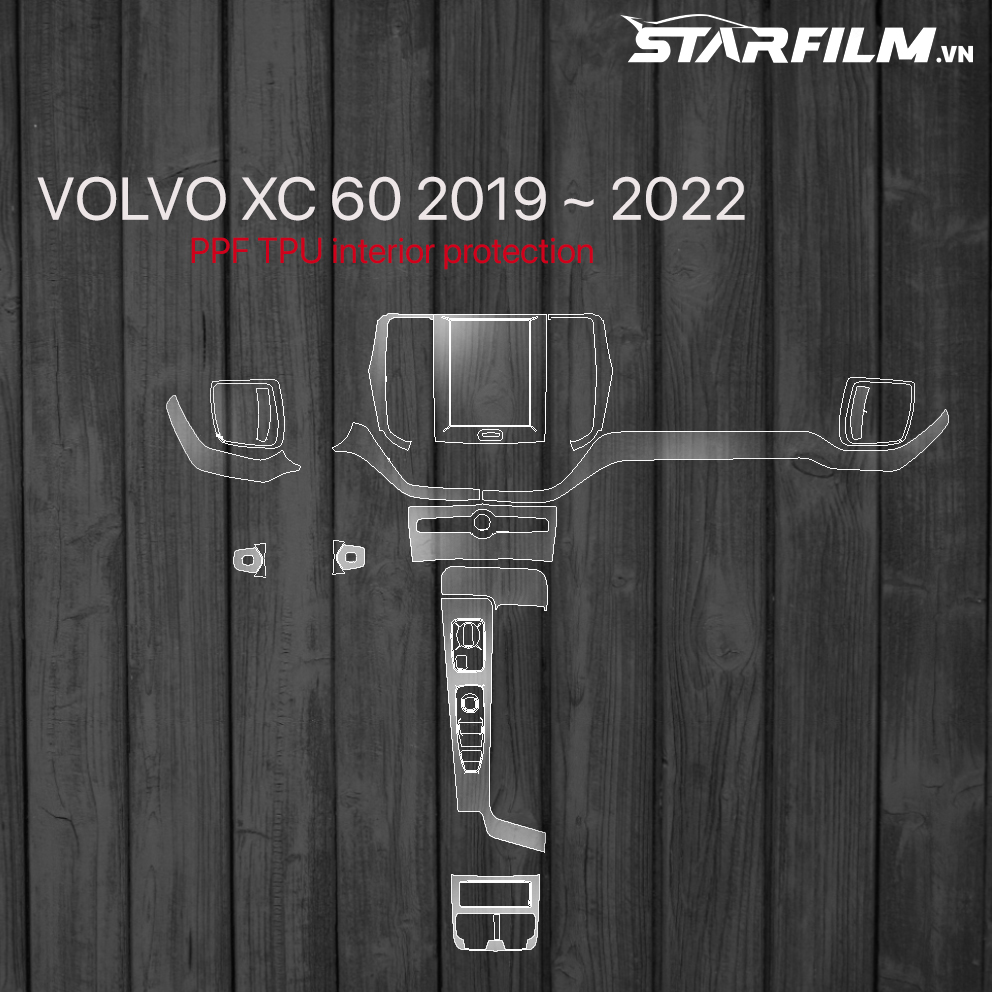 Volvo XC60 2022 PPF TPU nội thất chống xước tự hồi phục STARFILM